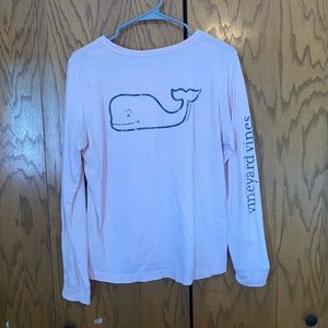 Vineyard Vines Light Pink Pocket Long Sleeve
